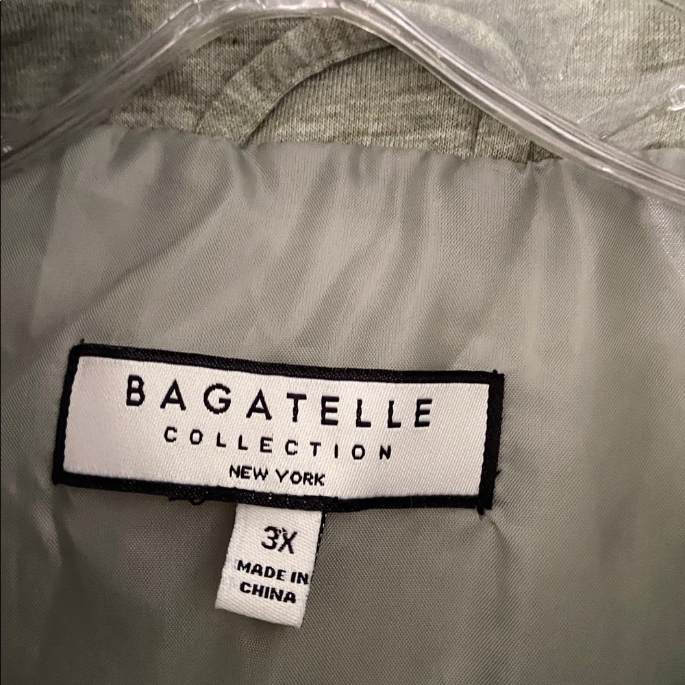 BAGATELLE Weatherproof Olive Quilted Vest size 3X brand new two front pockets - Picture 2 of 12